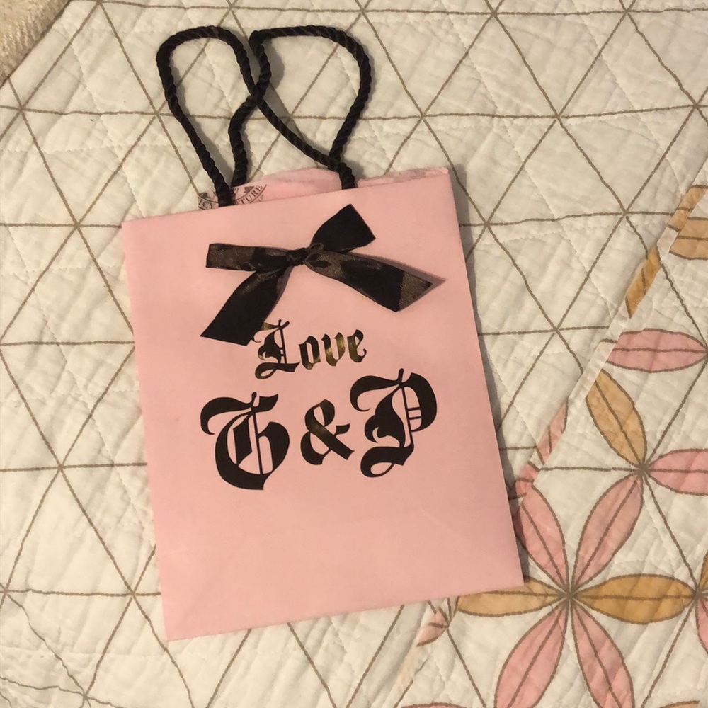vintage juicy gift bag with tissue